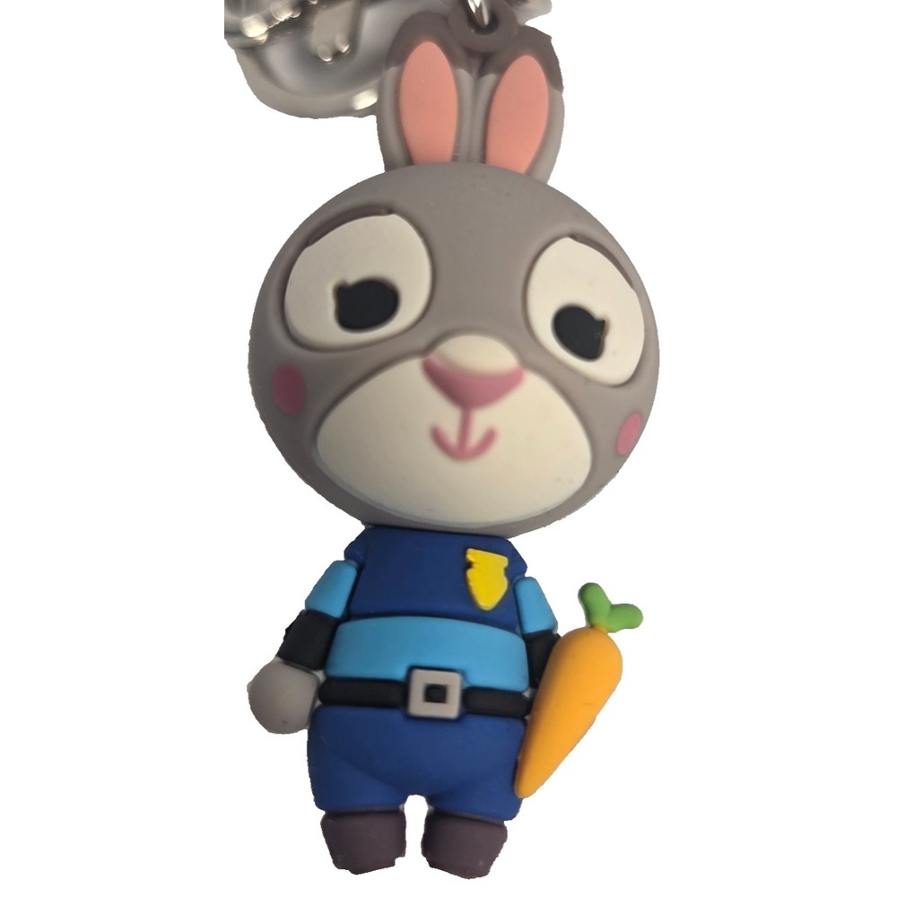Zootopia Judy Hopps Keychain Disney 3 Inch Bunny Rabbit Police Bag Charm New